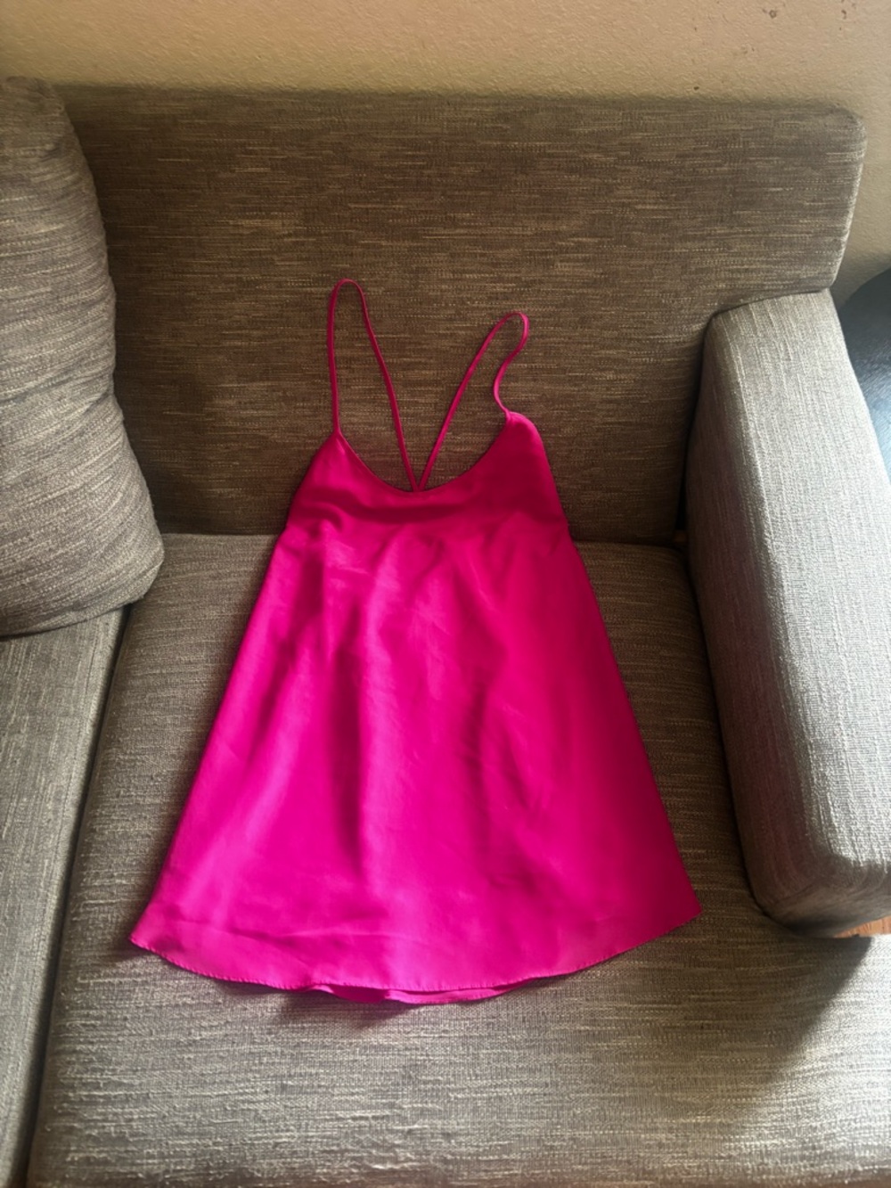 Forever 21 Hot Pink Slip Dress